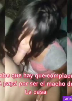 Morrita complaciendo a su padre 11